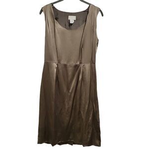 J.crew‎ 100% silk antique gold dress